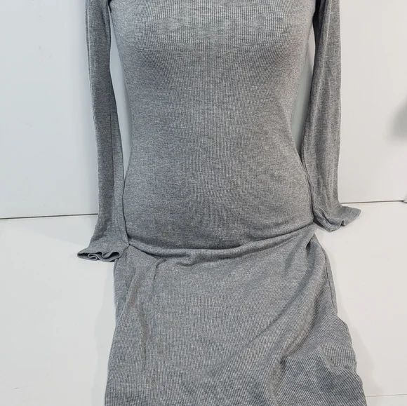 Fashion Nova Long Sleeve Grey Dress - Picture 2 of 5